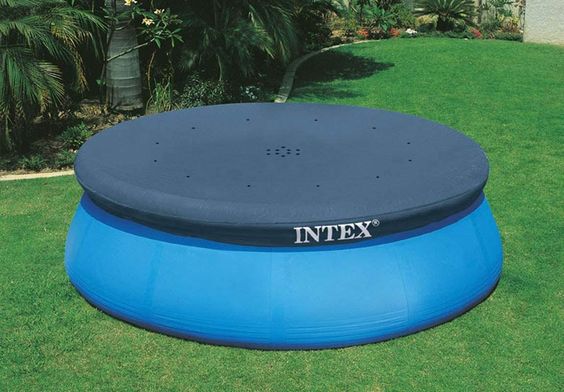 Надувной бассейн Intex под тентом